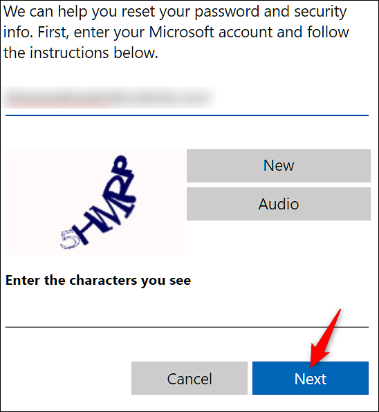 How to recover microsoft password